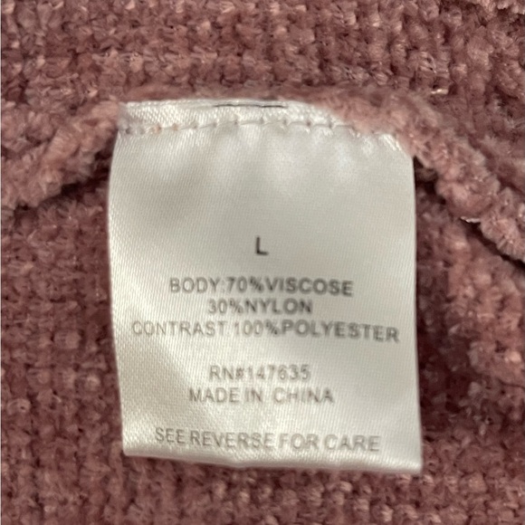 Romeo+Juliet Couture grey&soft rose pullover lightweight sweater - Picture 8 of 9